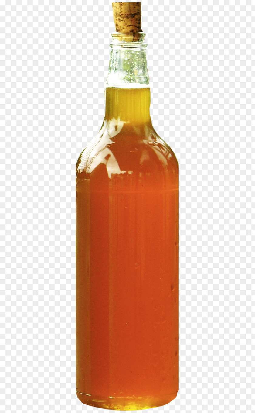 Bottle Filled With Liquid Glass Liqueur PNG