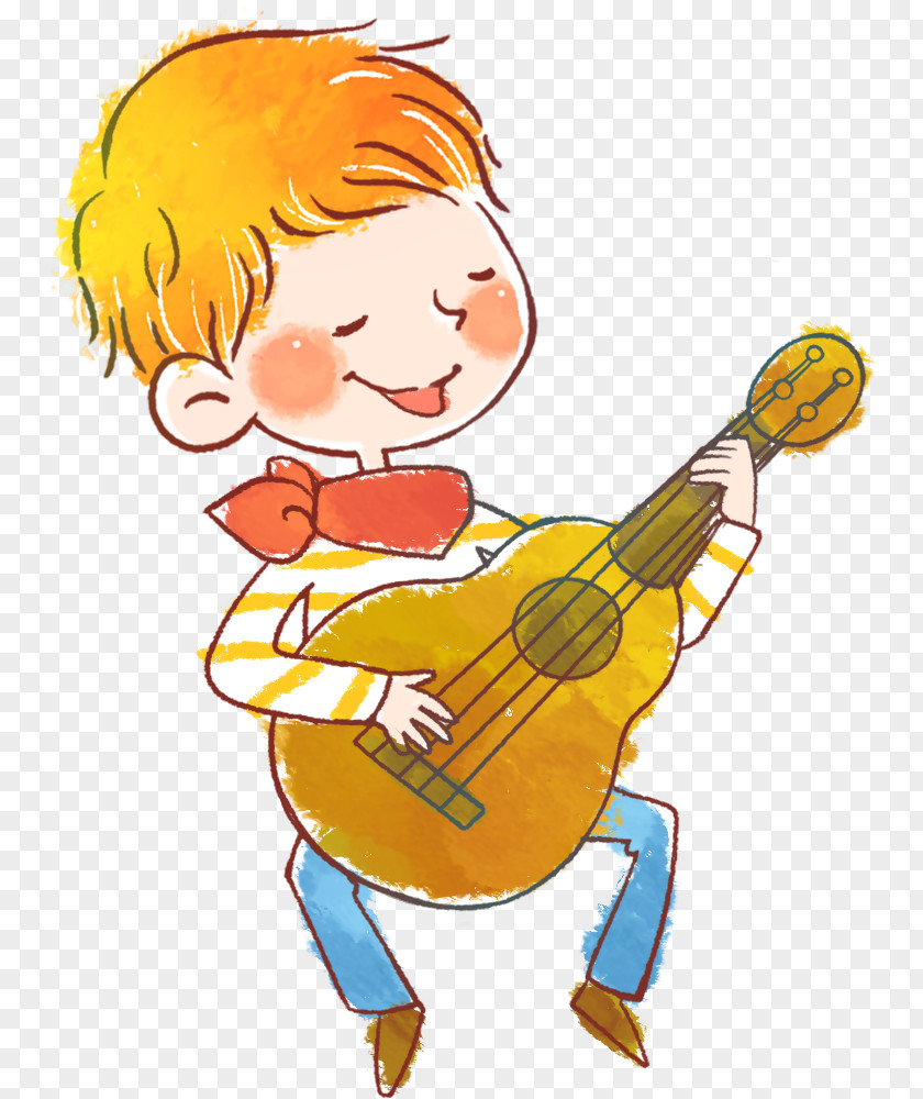 Guitar Child Cartoon PNG