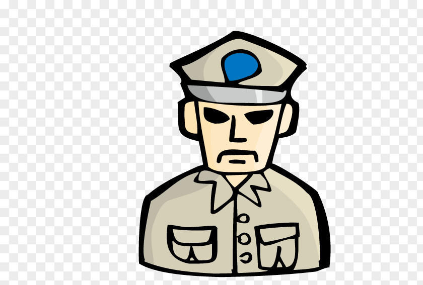 Serious Soldier Military Personnel SWF Clip Art PNG