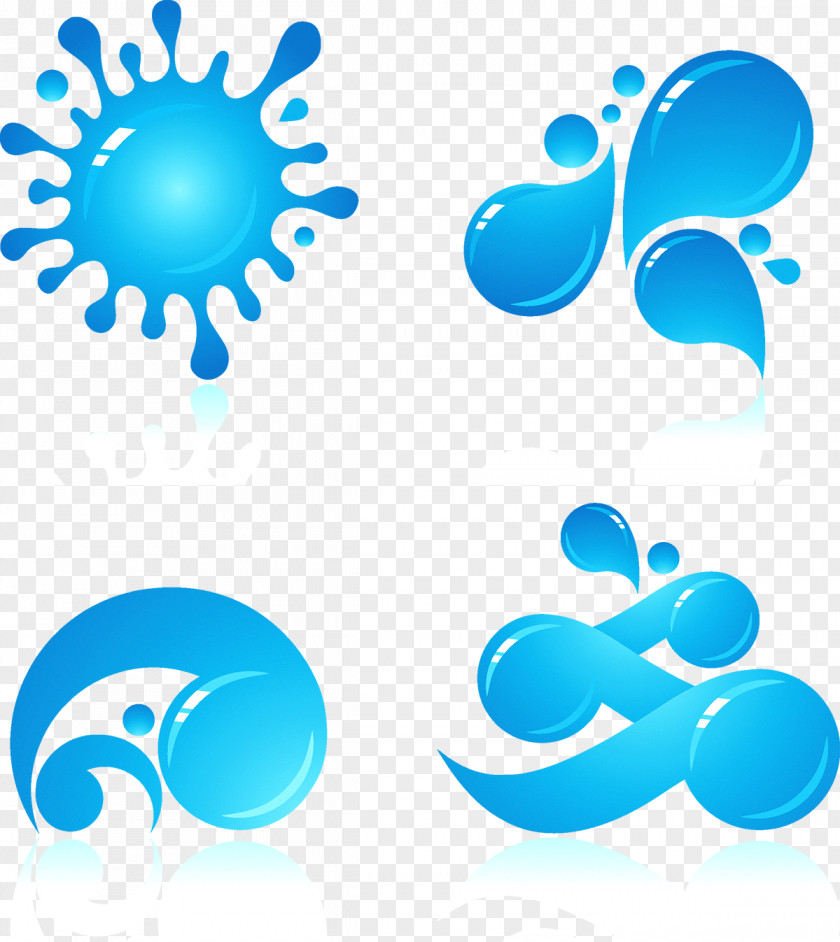 Blue Water Drop Icon PNG