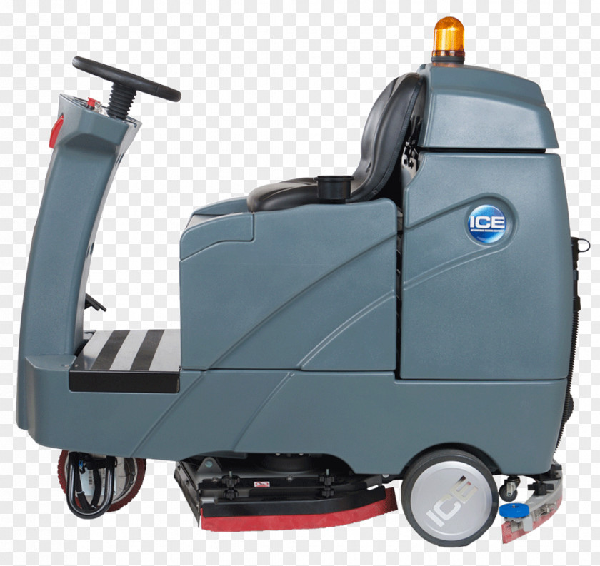 Car Floor Scrubber Machine Wheel Street Sweeper PNG
