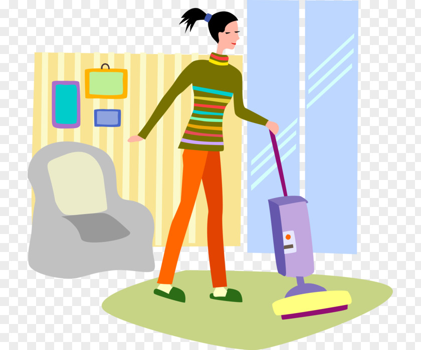 Cleanliness Standing Woman Cartoon PNG