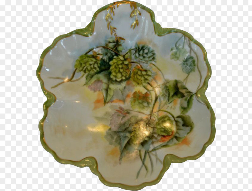 Greenery Hand Painted Porcelain PNG
