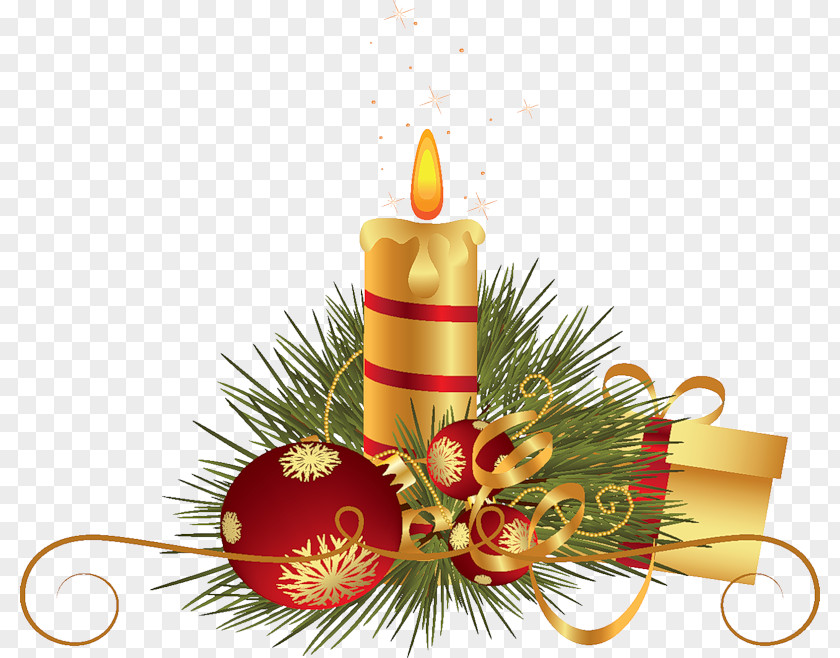 Christmas Decoration Candle Clip Art PNG