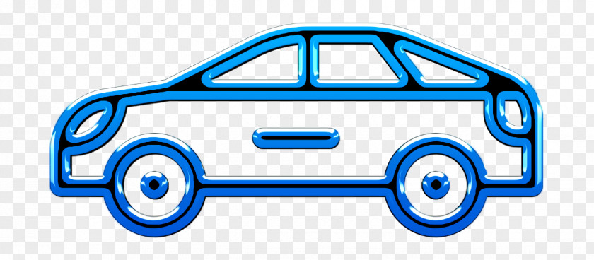 Electric Blue Car Icon Miscellaneous Elements PNG