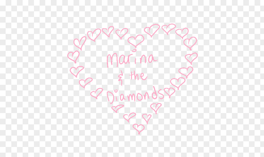 Marina And The Diamonds Pink M Line Font PNG