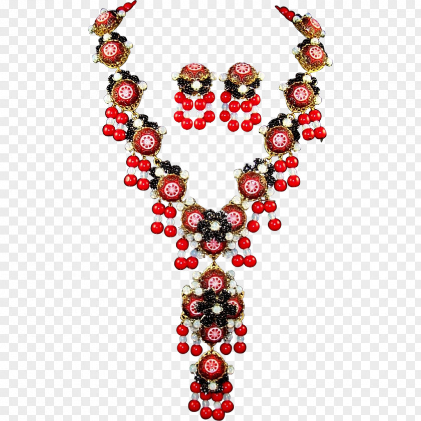 Necklace Seed Bead Gemstone Jet PNG