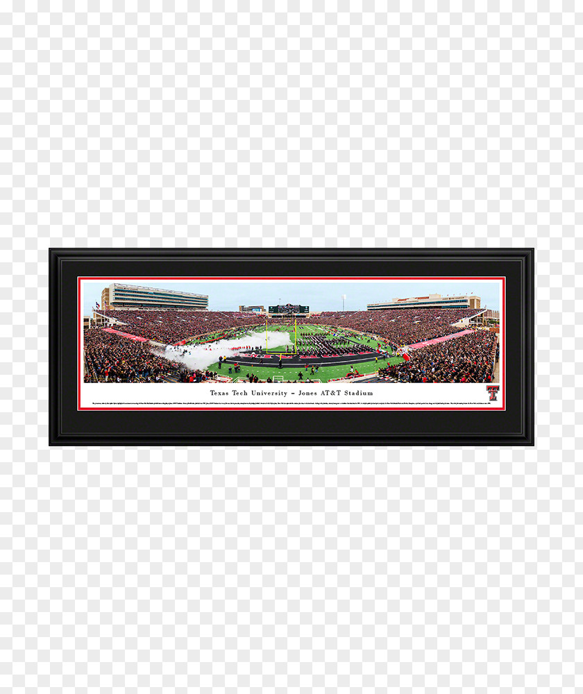 Technologyposter Jones AT&T Stadium Texas Tech Red Raiders Baseball Picture Frames Display Device Advertising PNG
