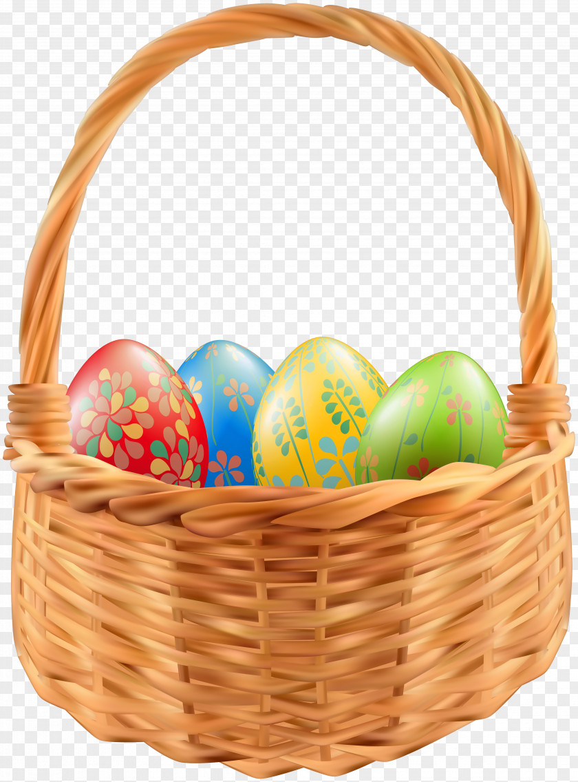 Basket Easter Egg Clip Art PNG