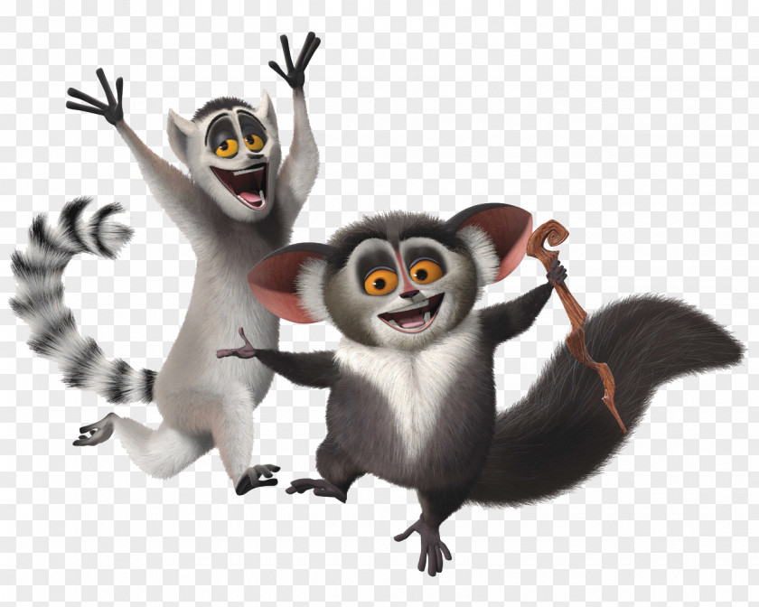 Madagascar Penguins Julien Mort Lemur PNG