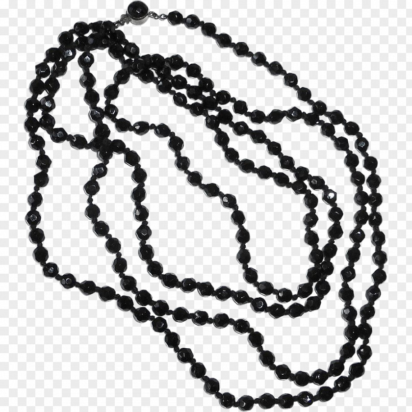 Tasbih Illustration Prayer Beads Black Glass Bead Necklaces Jet PNG