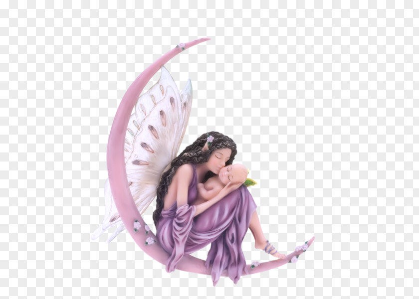 Angel Child Mother Lilium Figurine PNG