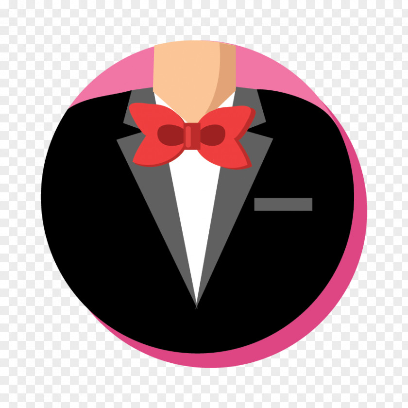 Formal Suits Logo Pink M RTV Font PNG