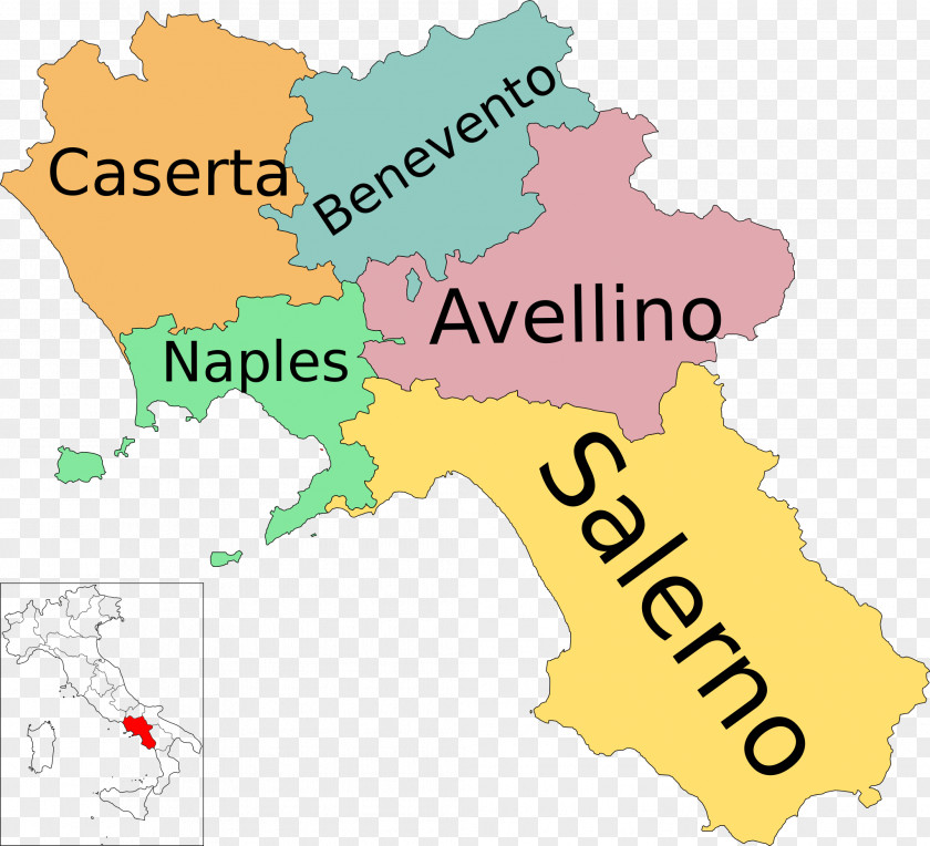 Map Naples Regions Of Italy Sicily Basilicata Irpinia PNG