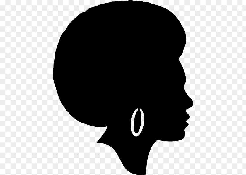 Silhouette Women Female African American Clip Art PNG