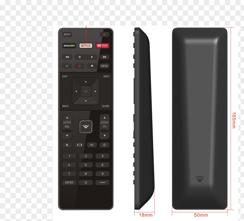 TV REMOTE Vizio XRT122 Remote Controls LED-backlit LCD High-definition Television PNG