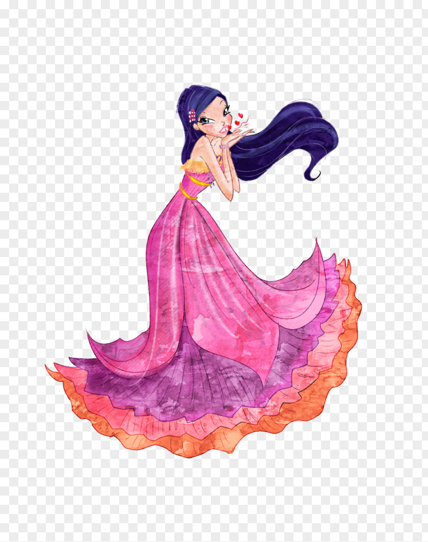 Winx Club Musa Drawing Mythix Dress PNG