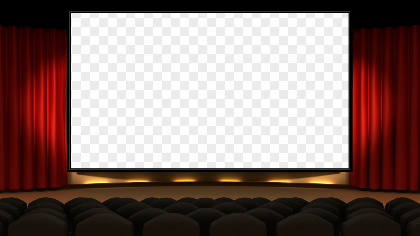 Cinema Projection Screens Auditorium Theater Drapes And Stage Curtains PNG
