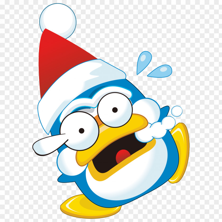 Cute Monster Penguin Vector Graphics Image Christmas Day Clip Art PNG