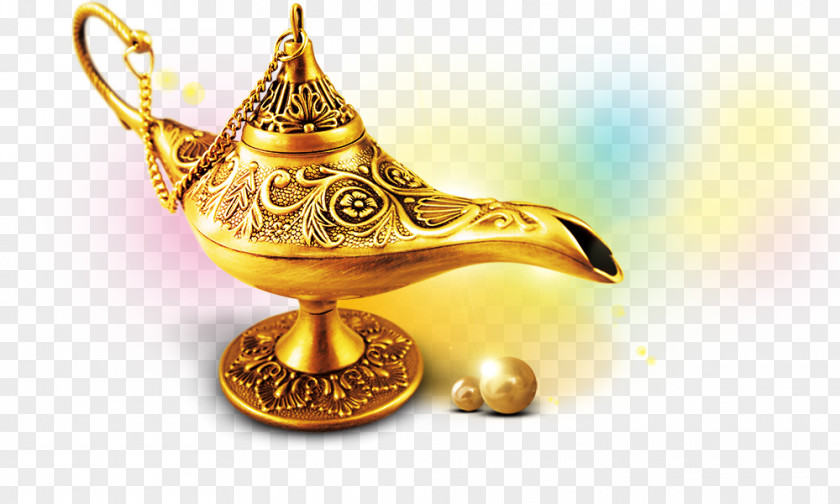 Golden,Indian Style Lamp India Aladdin Light PNG