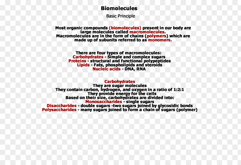 Principle Carbohydrate Biology Polysaccharide Biomolecule Function PNG