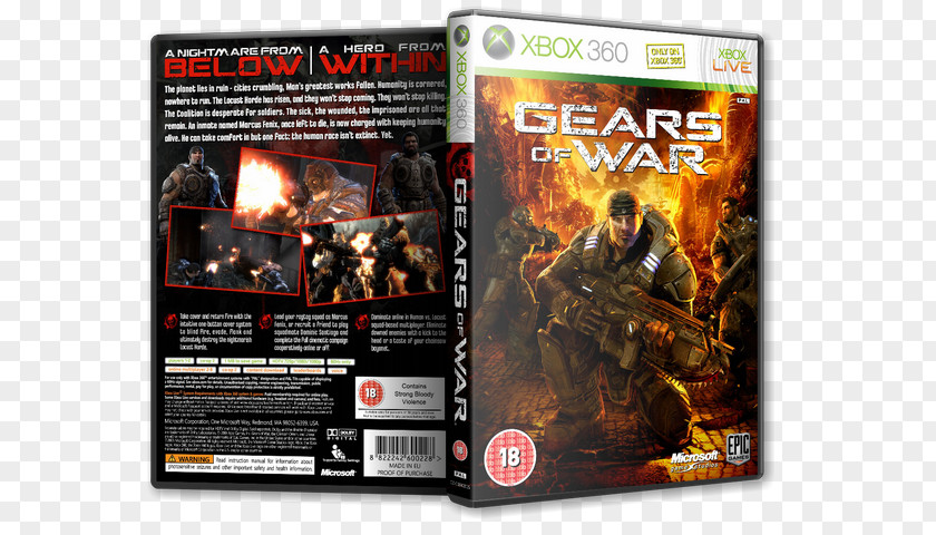 Xbox 360 Gears Of War PC Game Plakat Naukowy PNG