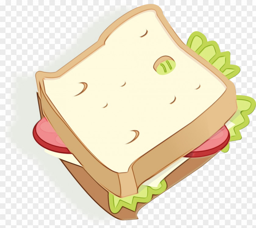 Cartoon Junk Food Sandwich Fast PNG