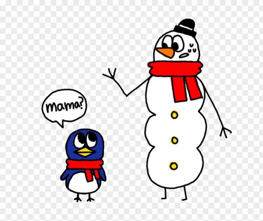 Cute Snowman Penguin PNG