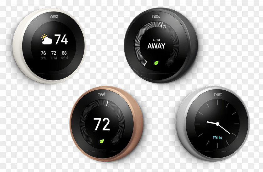 Nest Learning Thermostat Smart Labs HVAC Air Conditioning PNG