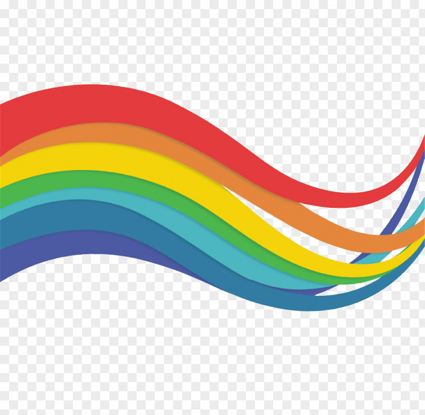 Rainbow Lines Arc Adobe Illustrator PNG