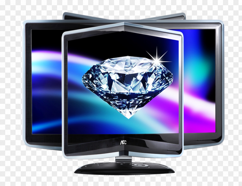 Wide Angle TV Creative Television Set Computer Monitor AOC International Display Device Icon PNG