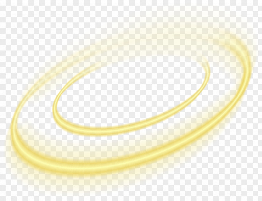 Yellow Circle Light Effect Element Euclidean Vector PNG