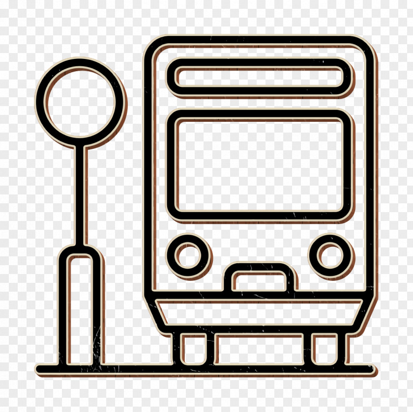 Bus Icon City Stop PNG