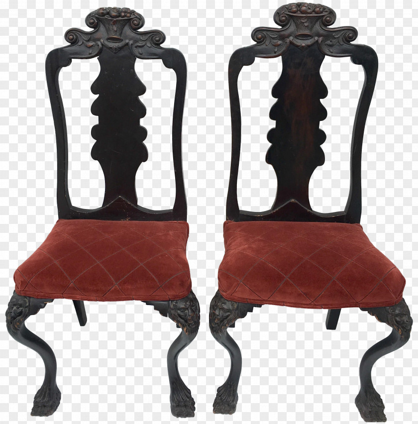 Chair Queen Anne Style Furniture Antique Chinoiserie Product Design PNG