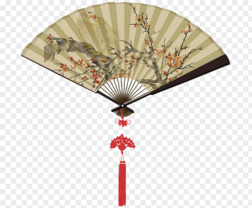 Chinese Knot Fan Paper Hand Download PNG