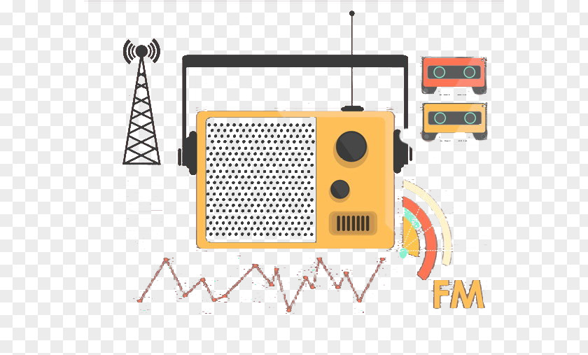 Flat Radio Design Gratis PNG