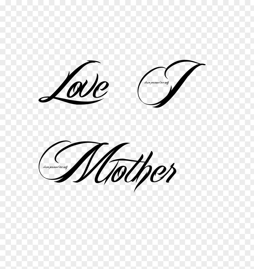 Images Of Love Tattoos Tattoo Mother Heart Font PNG