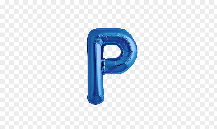 Balloon Mylar Blue P Hot Air PNG