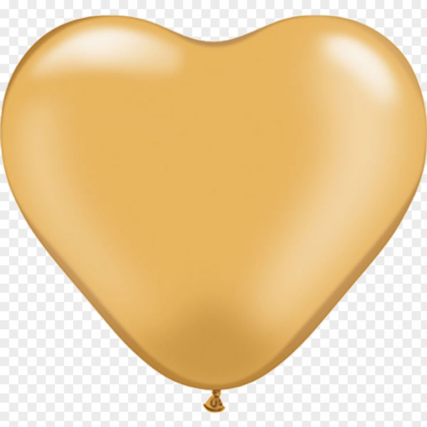 Balloon Toy Heart Color Gold PNG