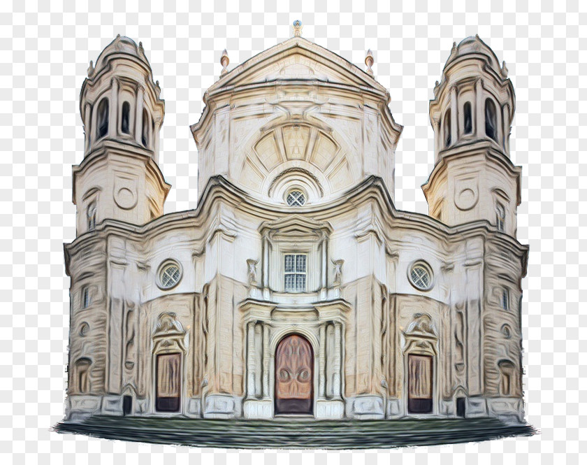 Basilica Facade Classical Architecture Medieval Landmark Byzantine PNG