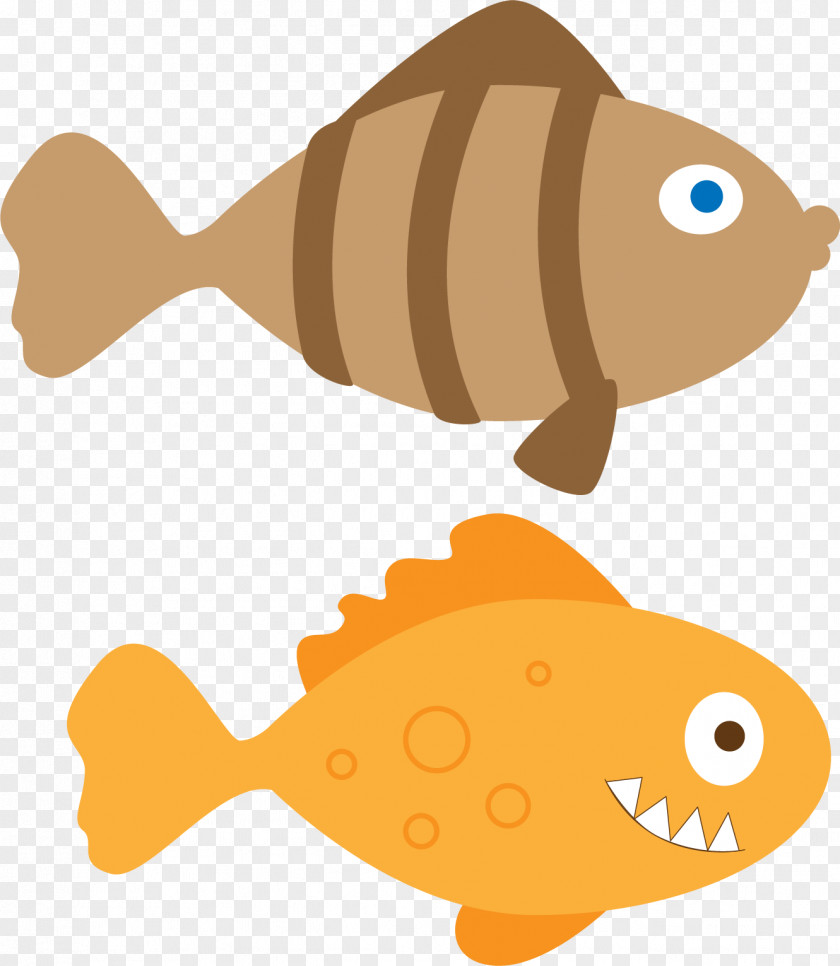 Color Cartoon Fish Clip Art PNG