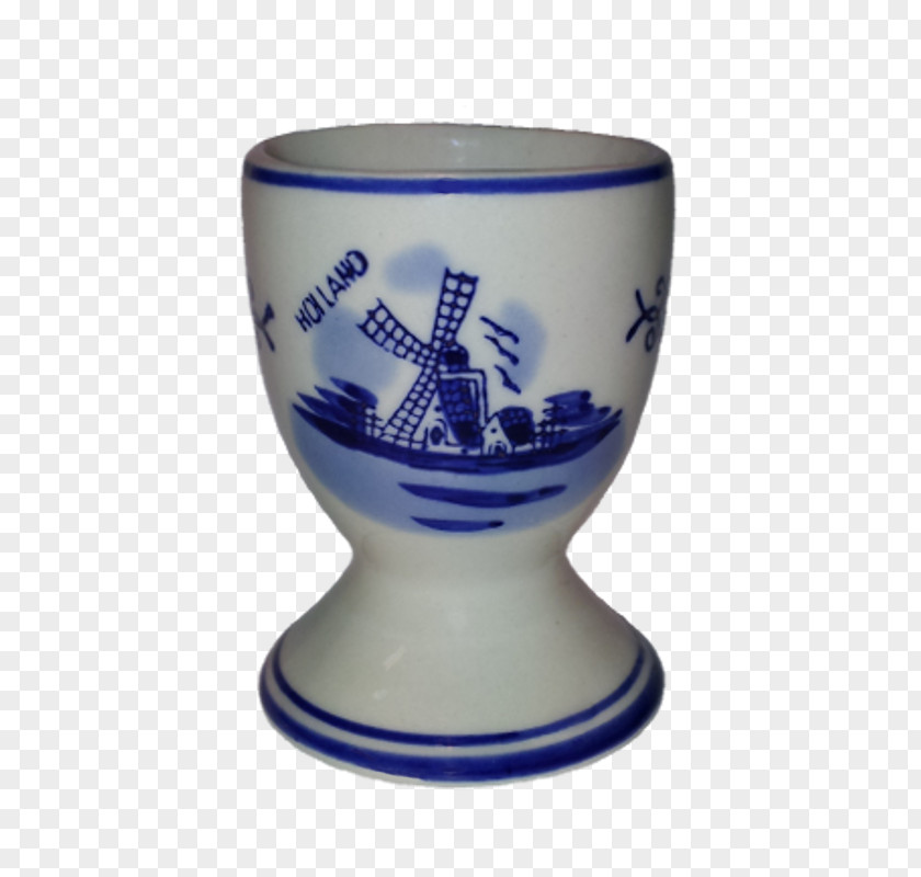Egg-cup Mug Ceramic Blue And White Pottery Cobalt Cup PNG