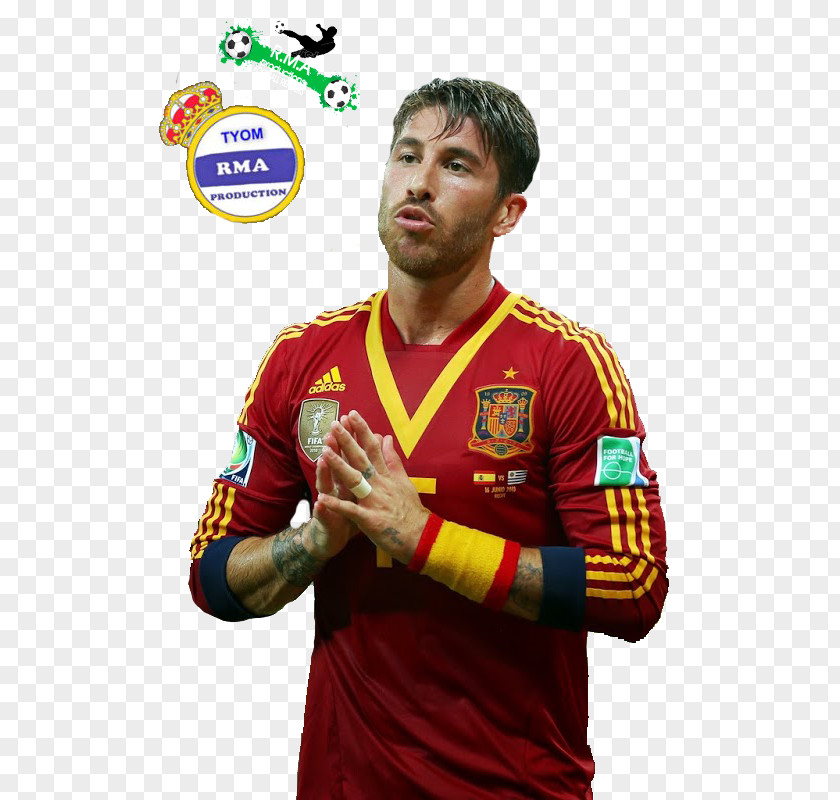 Football Sergio Ramos Real Madrid C.F. Spain National Team FIFA Confederations Cup PNG