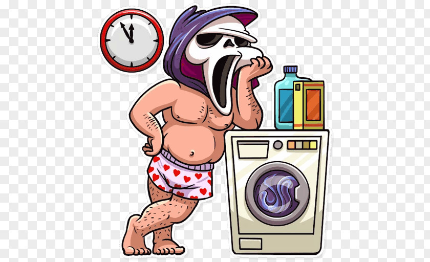 Screaming Sticker Telegram Messaging Apps Laundry Clip Art PNG