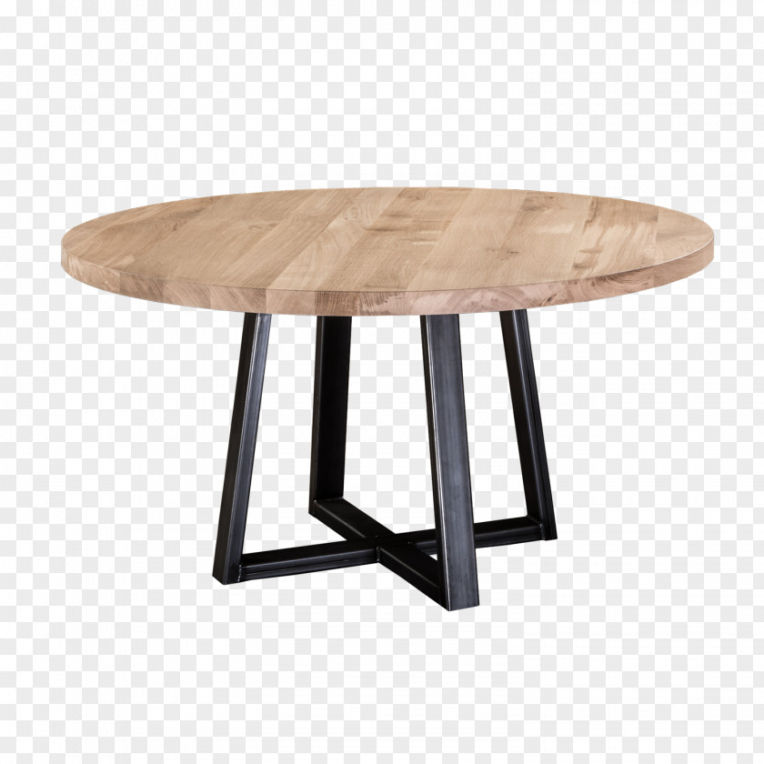 Table Round Eettafel Oak PNG