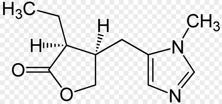 Formula Pilocarpine Parasympathomimetic Drug Molecule Alkaloid Chemistry PNG