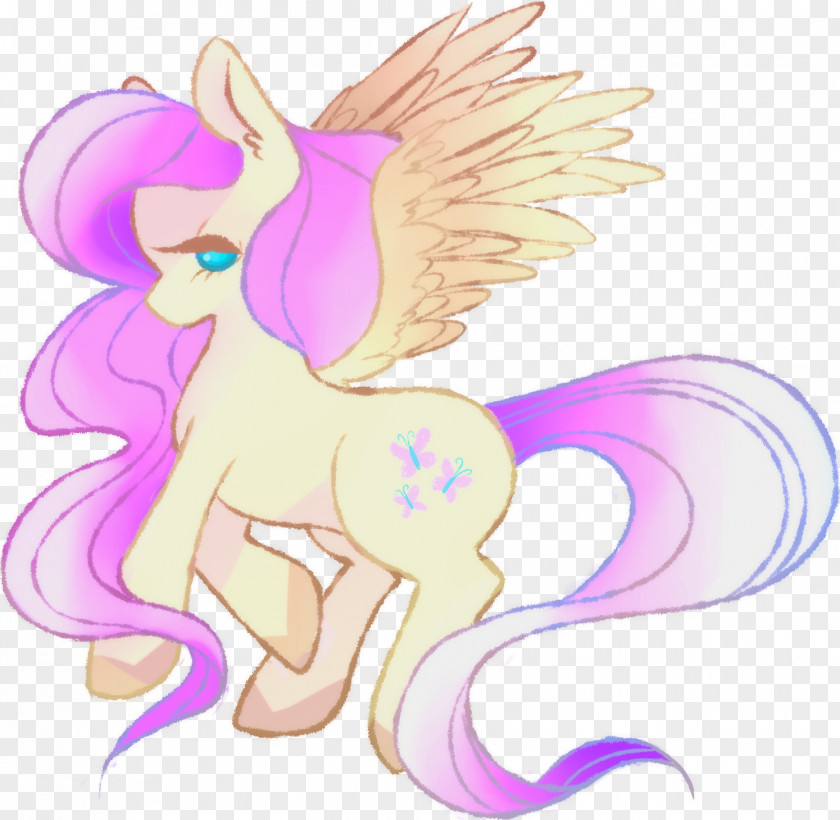 Horse Fairy Clip Art Illustration Pink M PNG