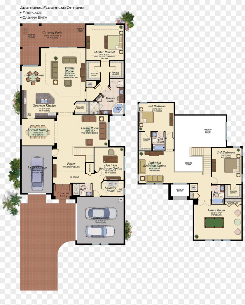 House Floor Plan Vizcaya Museum And Gardens Wesley Chapel Bedroom PNG