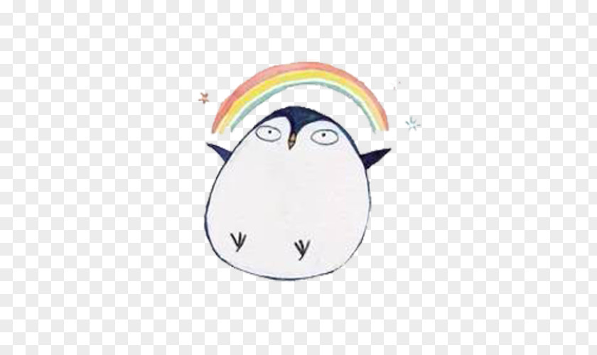 Rainbow Penguin YouTube Illustrator Postcard Love Illustration PNG