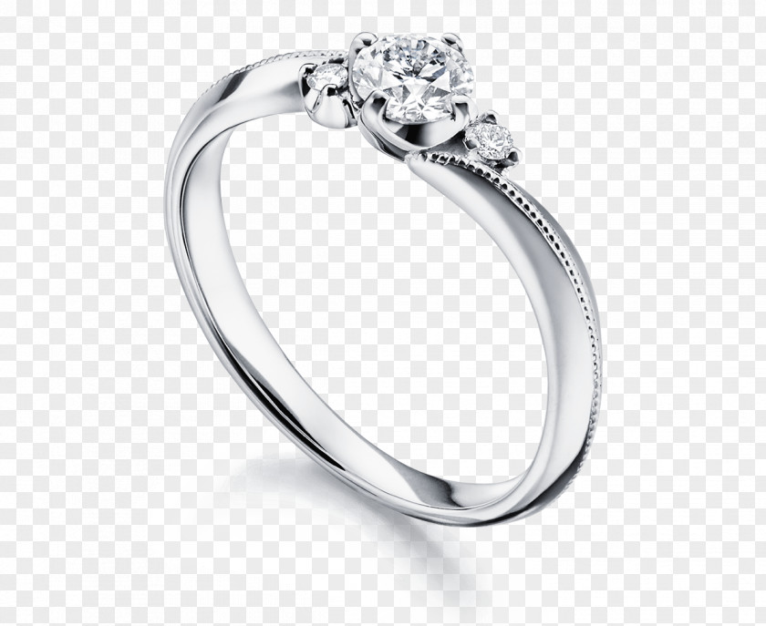 Ring Wedding Platinum Diamond PNG